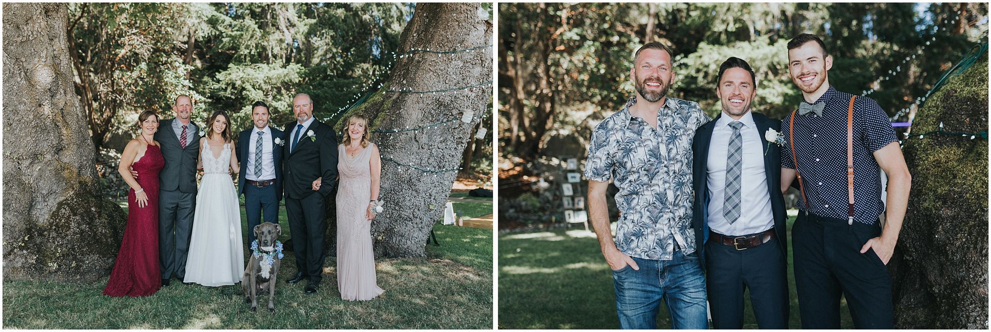 family photos at wedding 